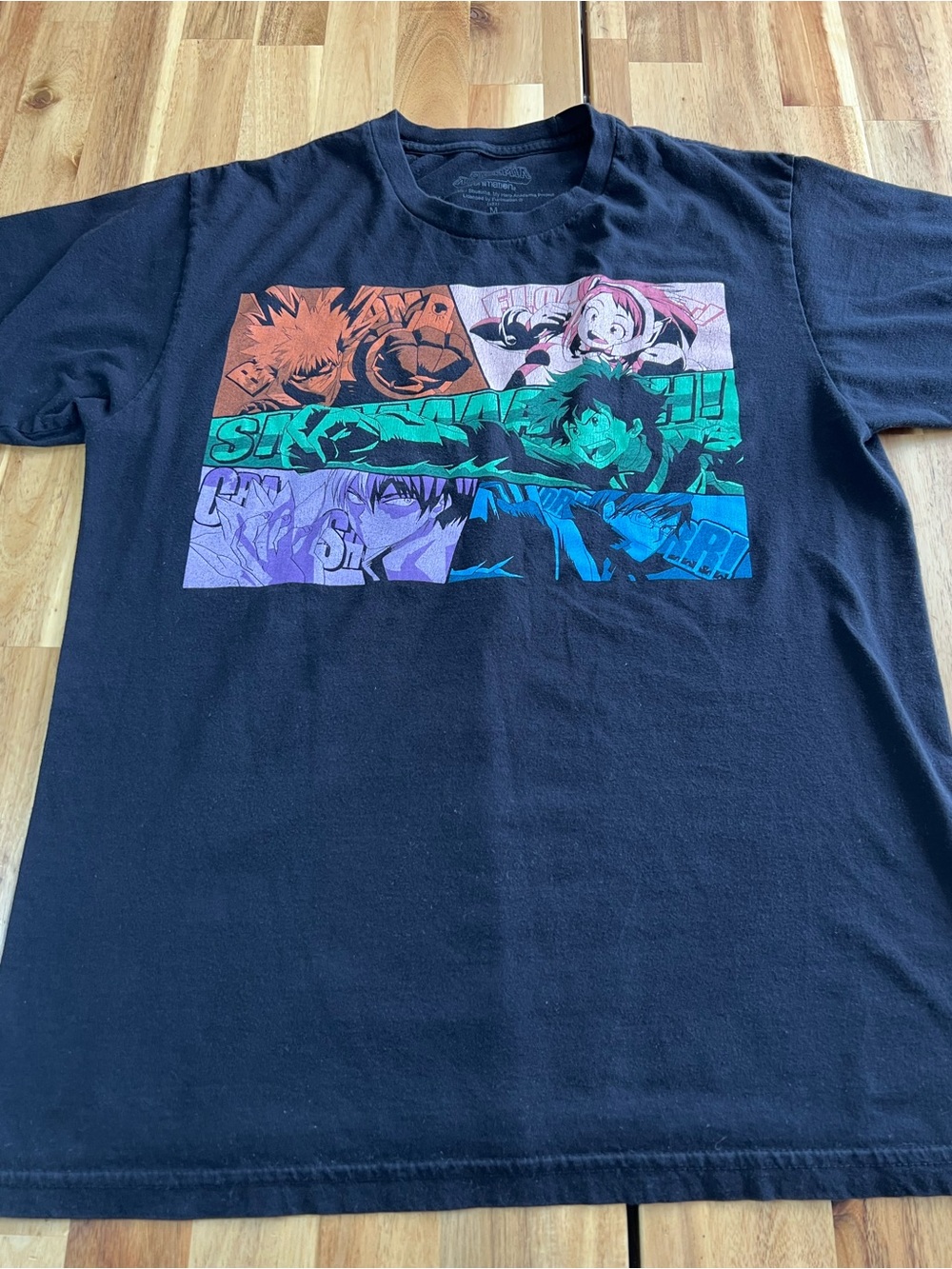 My Hero Academia Anime Graphic T-Shirt Black Size Medium Funimation